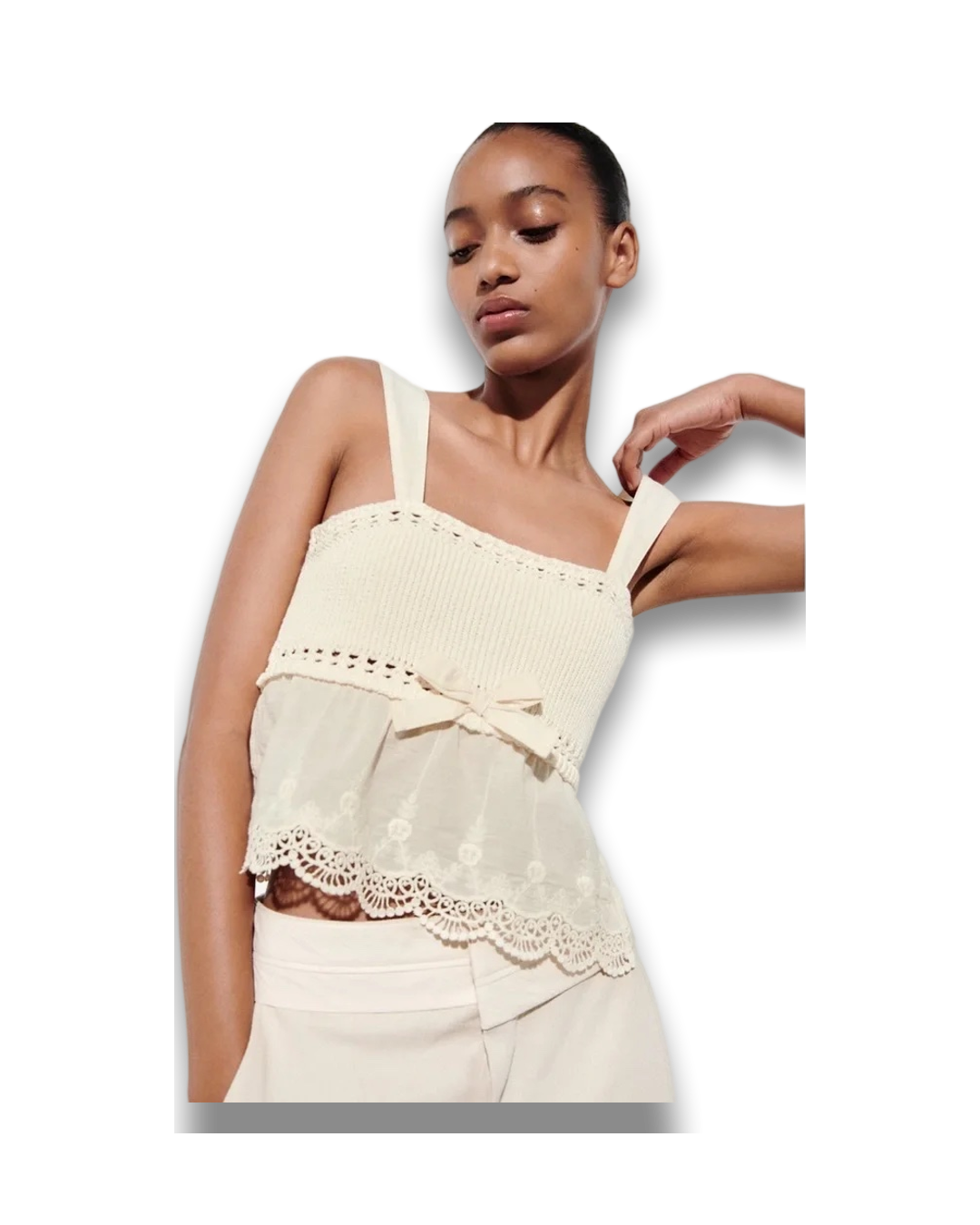 גופיה סרוגה Zara