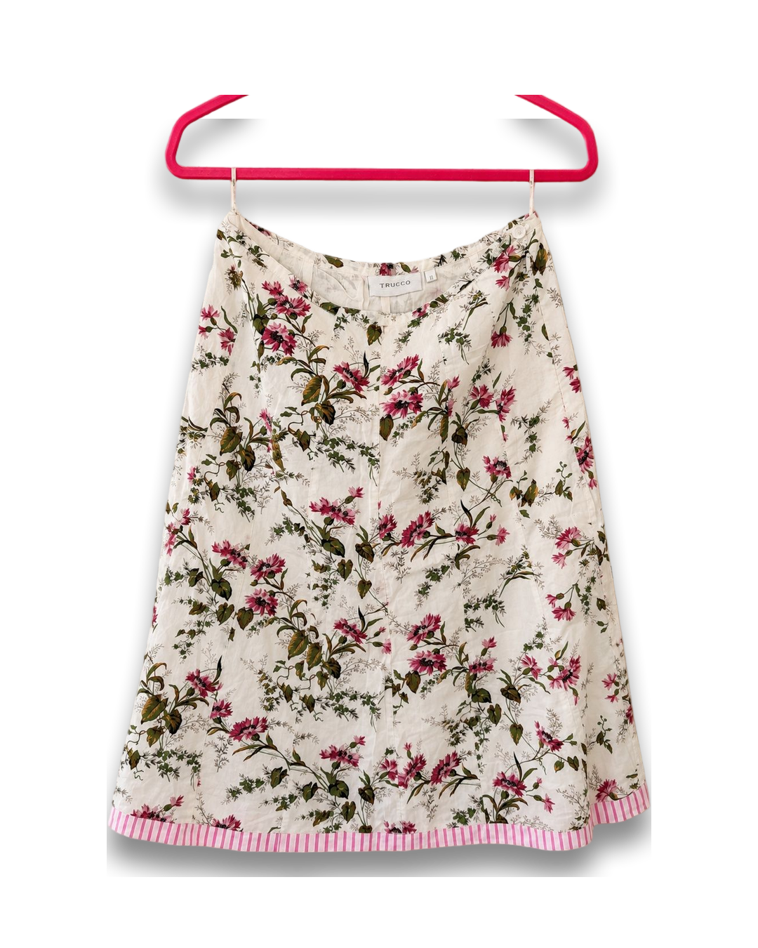 Vintage Y2K Floral Midi Skirt | Romantic Botanical Print