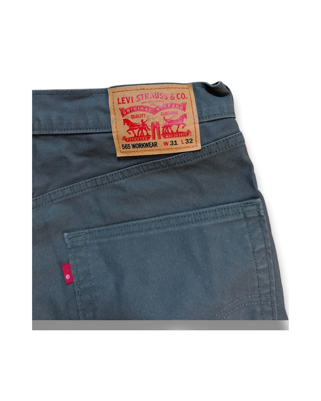 מכנסי עבודה Levi's ירוקים לגברים