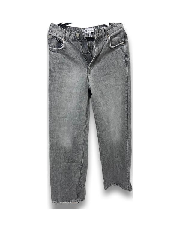 ג'ינס אפור בגזרה ישרה של ZARA