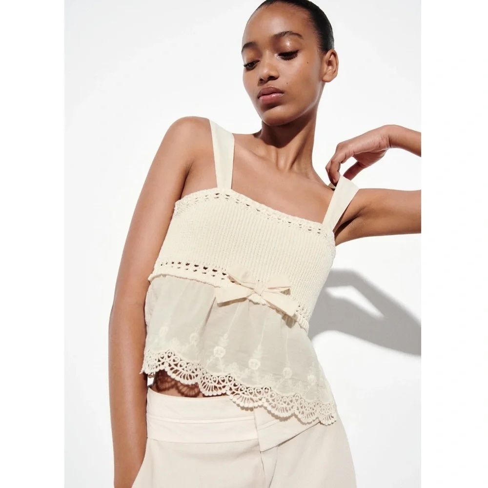 גופיה סרוגה Zara