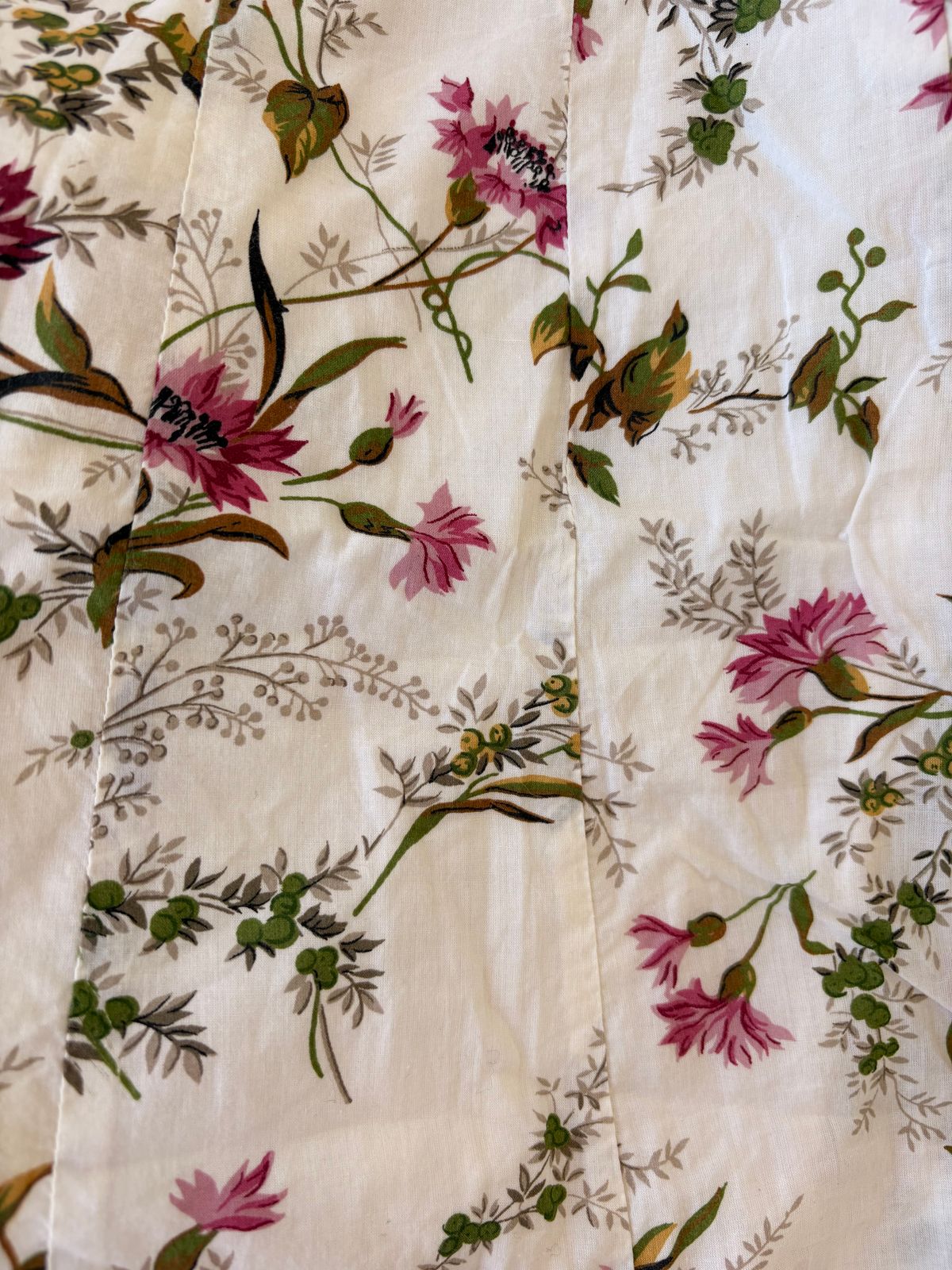 Vintage Y2K Floral Midi Skirt | Romantic Botanical Print